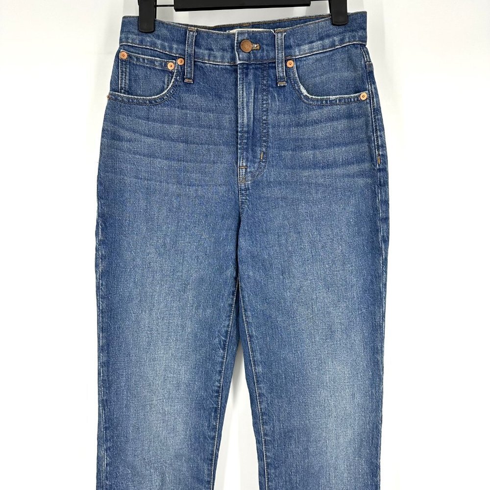 Madewell The Perfect Vintage Full Length Straight Jean‎ in Sanderson Wash 25 - Picture 4 of 12